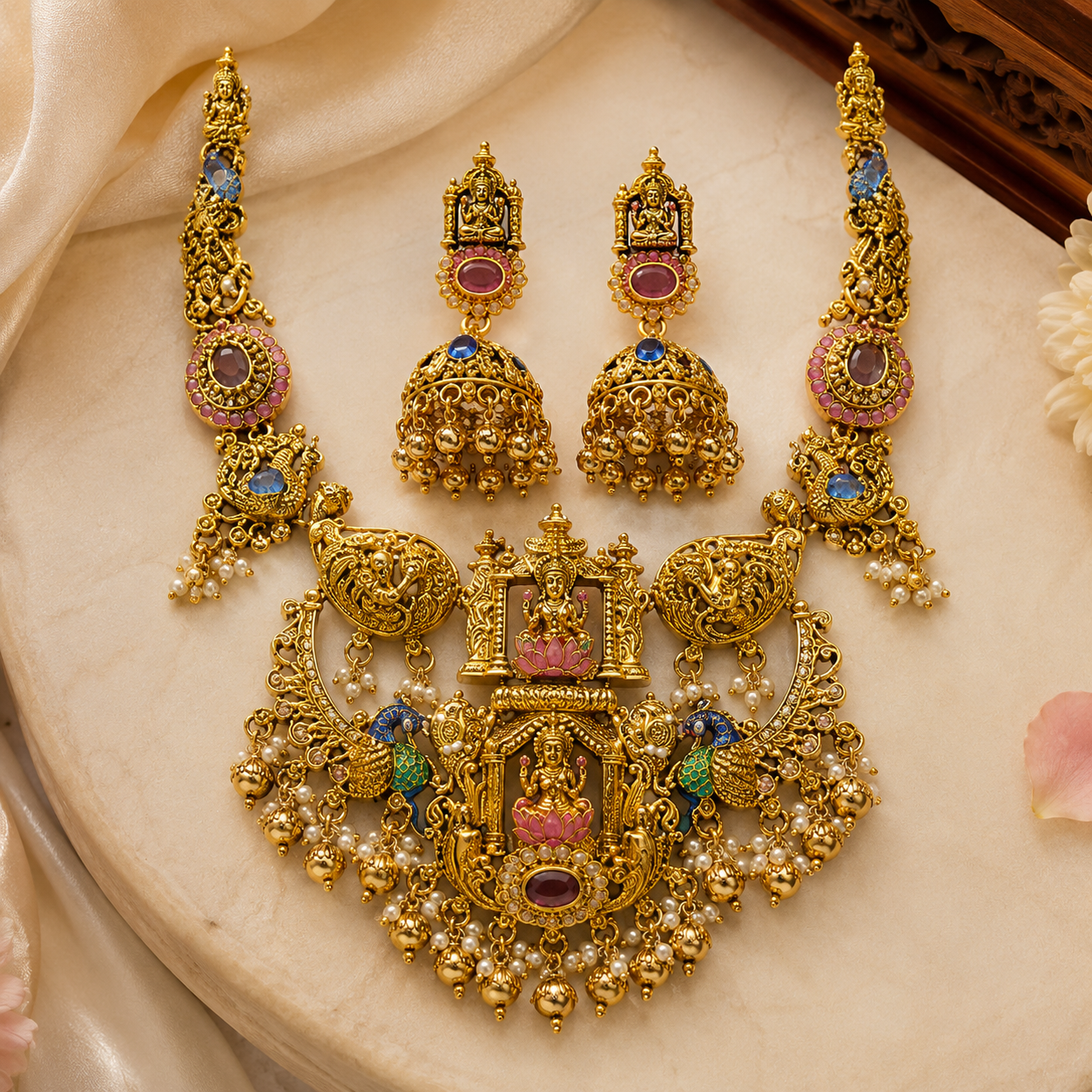 Lakshmi Devi Temple Necklace