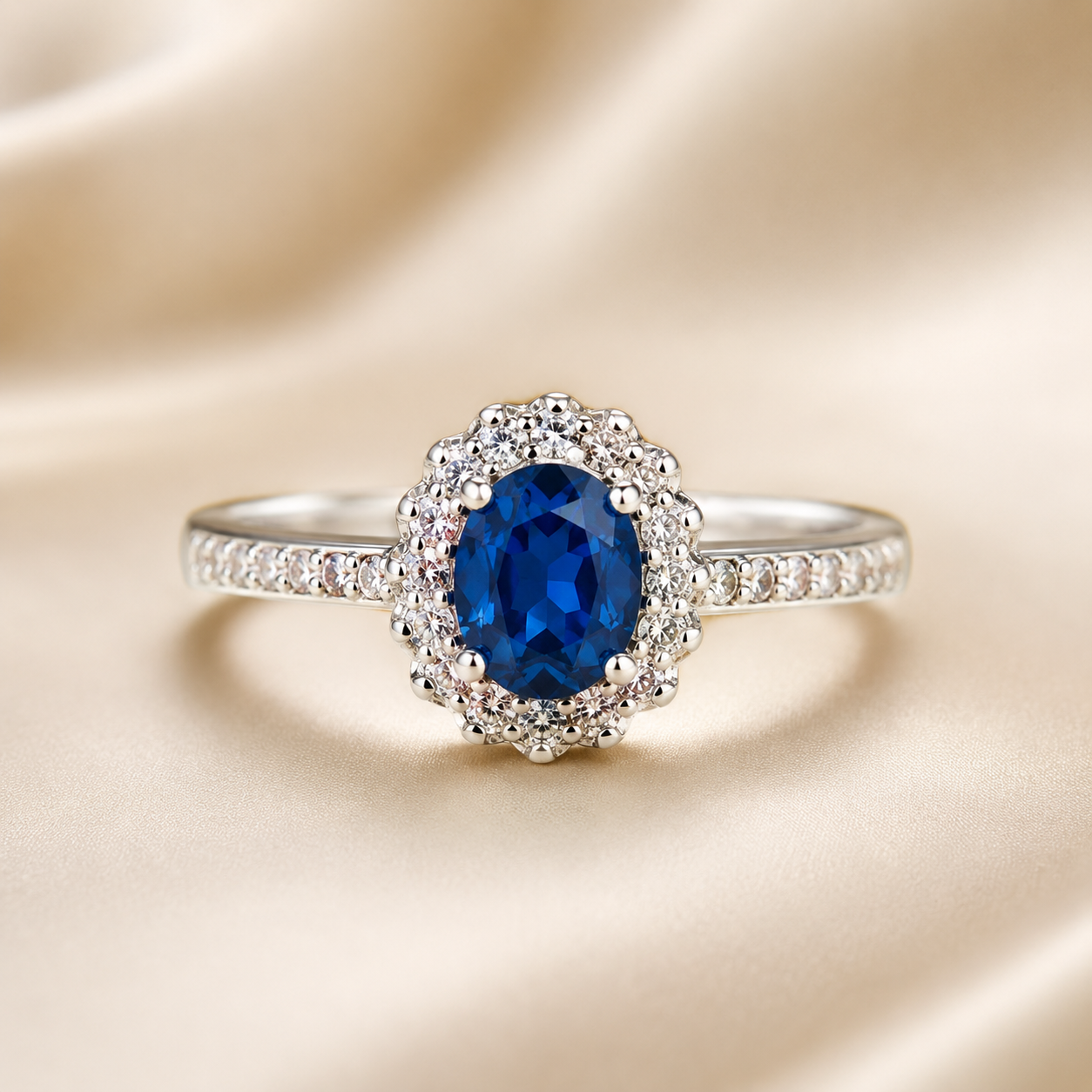 CZ Solitaire Look Ring