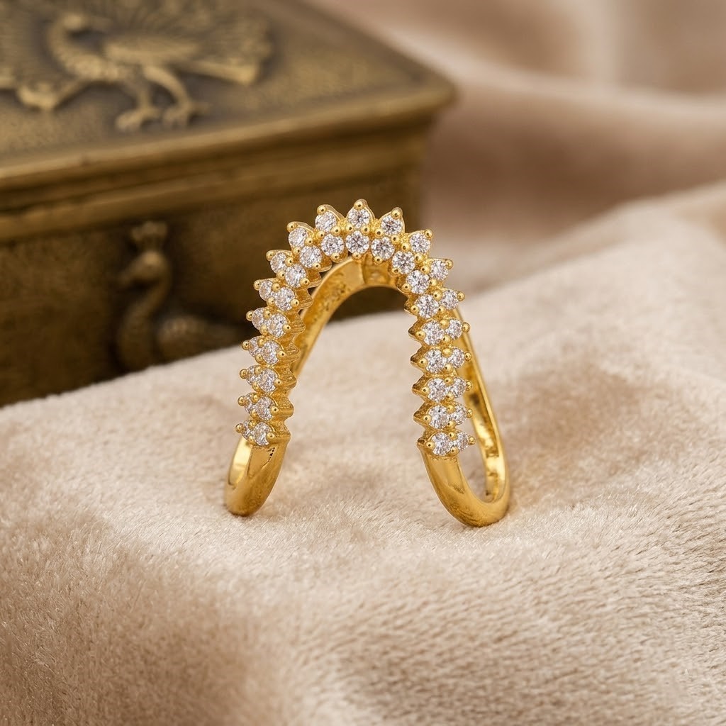 Adjustable Kundan Ring