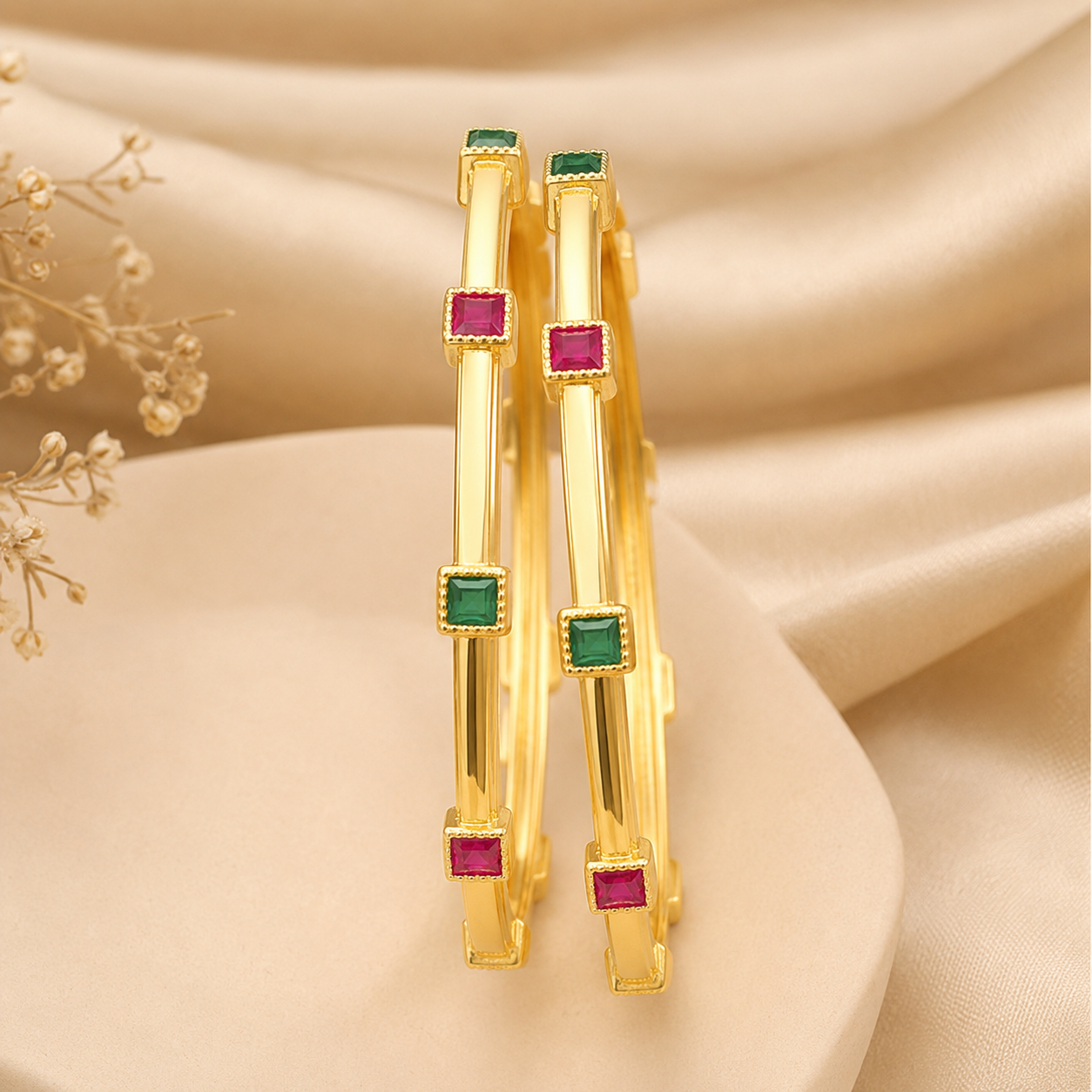 Gold Plated Kada Bangle