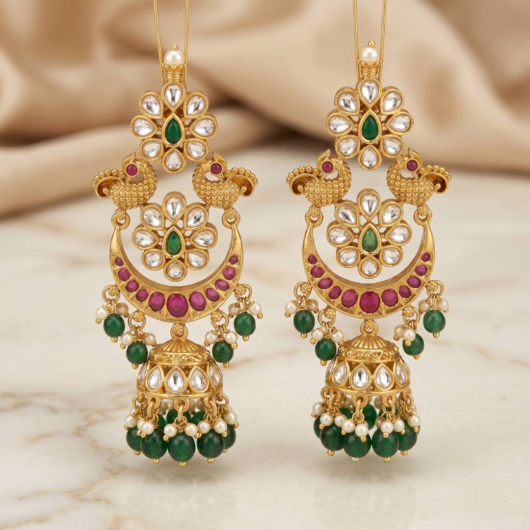 Jhumka Earrings - Gold Plated