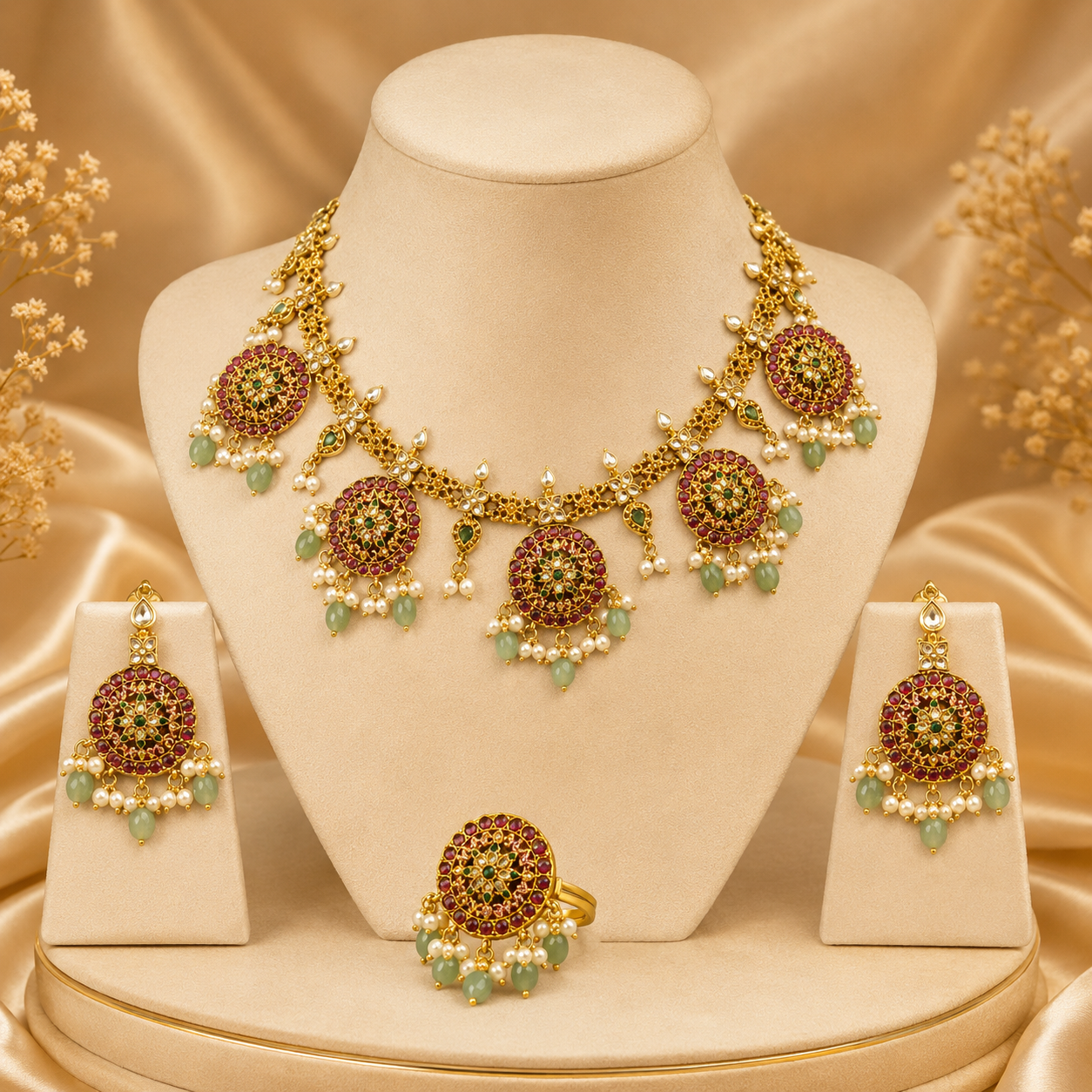 Necklace, Earring & Ring Combo